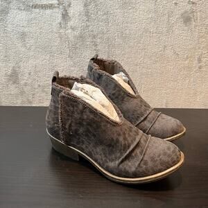 Very G Jamie Bootie in Brown Black Cheetah Print Size 6 Rodeo‎ Cowgirl New